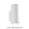 Buitenwandlamp van aluminium met dubbele verlichting H19cm Nevada Aankoop