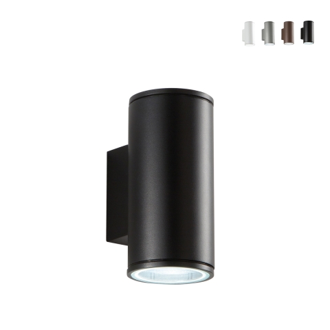 Buitenwandlamp van aluminium met dubbele verlichting H19cm Nevada Aanbieding