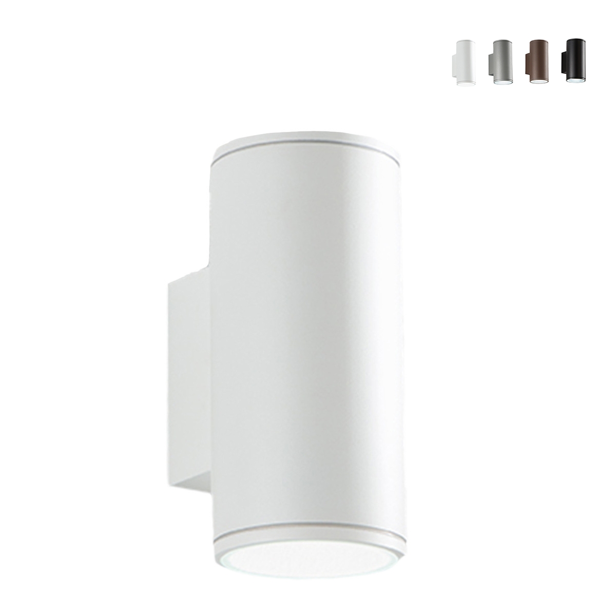 Buitenwandlamp van aluminium met dubbele verlichting H19cm Nevada Aanbod Buitenwandlamp van aluminium met dubbele verlichting H19cm Nevada Aanbod