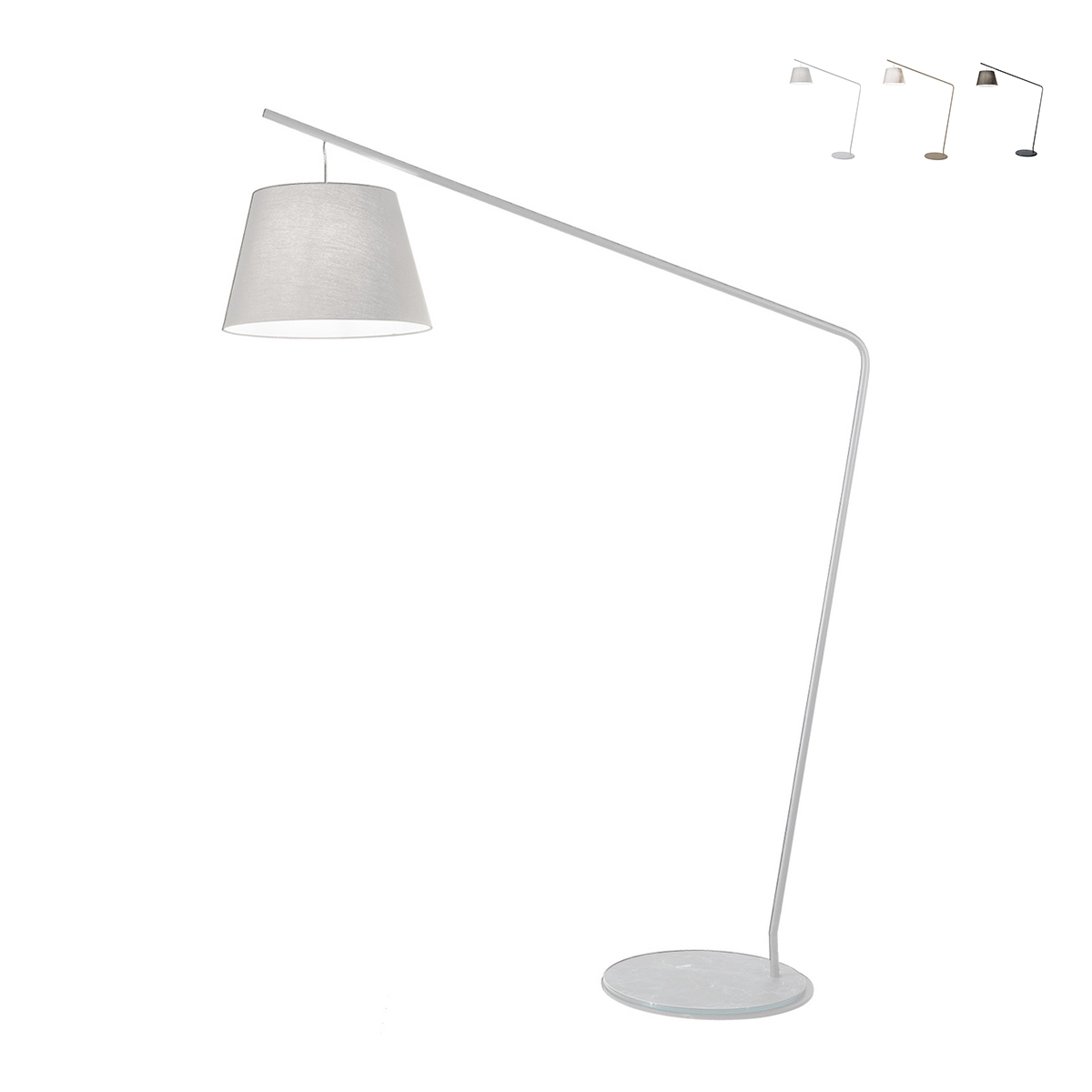 Staande lamp met stoffen lampenkap H190cm Velvet Verkoop Staande lamp met stoffen lampenkap H190cm Velvet Verkoop