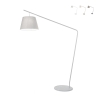 Staande lamp met stoffen lampenkap H190cm Velvet Verkoop