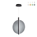 Hanglamp in glas en metaal Ø45cm Juis L Korting