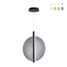 Hanglamp in glas en metaal Ø45cm Juis L Korting