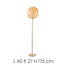 LED vloerlamp H170cm in metaal en glas Jokey PT Voorraad
