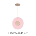 LED-hanglamp Ø45cm met graniglia glas Candy Catalogus