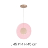 LED-hanglamp Ø45cm met graniglia glas Candy Catalogus