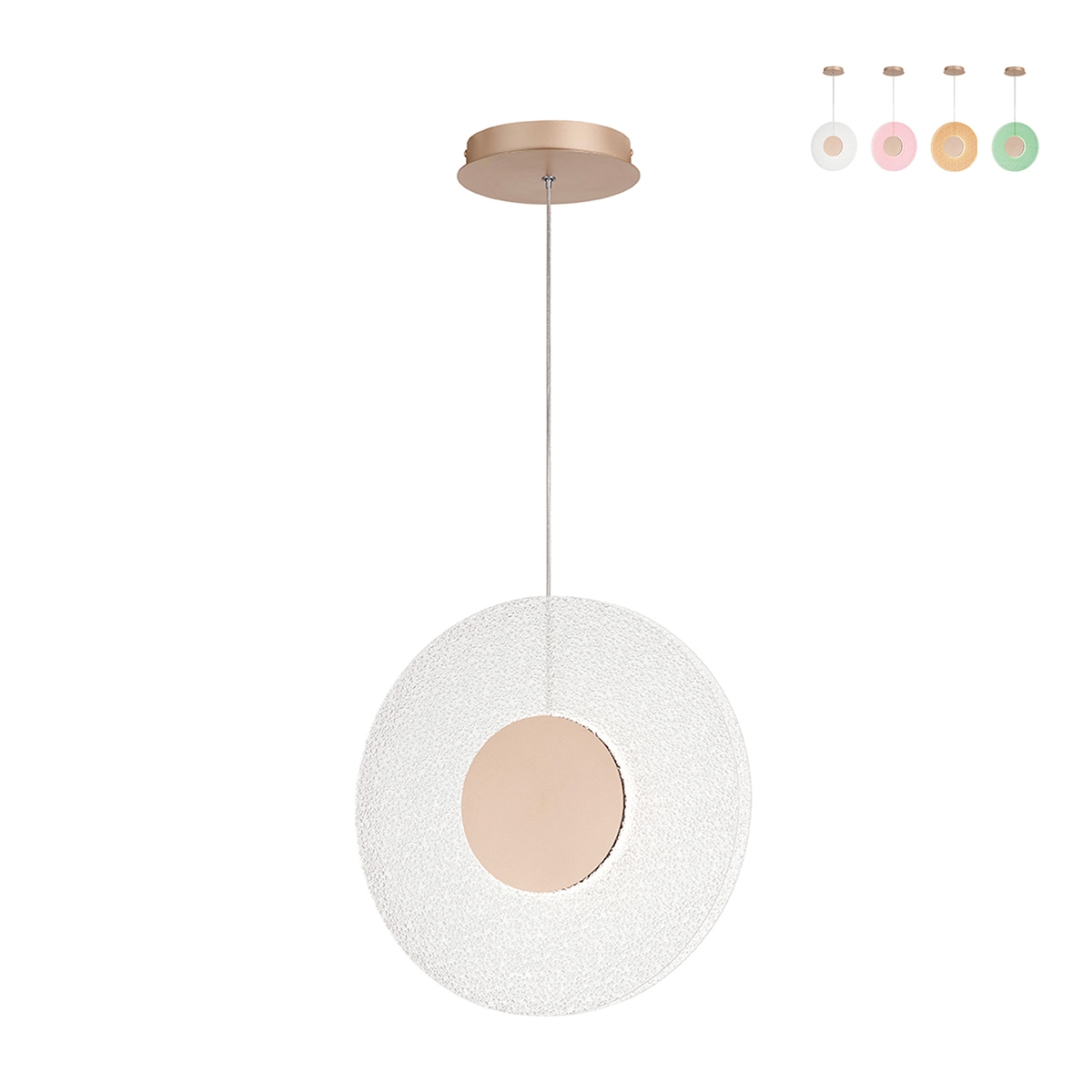 LED-hanglamp Ø45cm met graniglia glas Candy Aanbod LED-hanglamp Ø45cm met graniglia glas Candy Aanbod