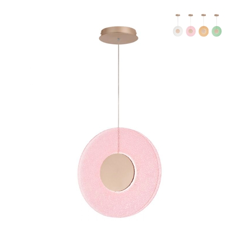 LED-hanglamp Ø45cm met graniglia glas Candy Aanbieding