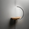 LED wandlamp van hout met dimmer voor slaapkamer Roseg Korting