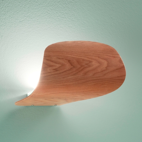 Moderne LED-wandlamp in hout en metaal Pevero-P Aanbieding