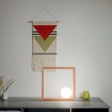 LED tafel lamp design in hout met glazen bolvormige lampenkap Kark Korting