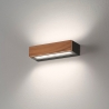 LED wandlamp voor buiten in teak hout en glas Hazel Verkoop