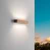 LED wandlamp voor buiten in teak hout en glas Hazel Catalogus