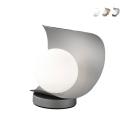 Moderne LED tafellamp met glazen bolvormige kap Adria-T Aanbieding