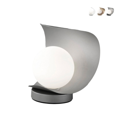Moderne LED tafellamp met glazen bolvormige kap Adria-T Aanbieding