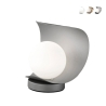 Moderne LED tafellamp met glazen bolvormige kap Adria-T Aanbieding
