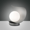 Moderne LED tafellamp met glazen bolvormige kap Adria-T Aanbod