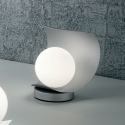 Moderne LED tafellamp met glazen bolvormige kap Adria-T Verkoop