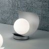 Moderne LED tafellamp met glazen bolvormige kap Adria-T Verkoop