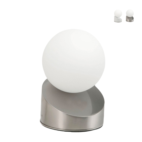 Moderne LED tafellamp nachtkastje bol van mondgeblazen glas Gravity Aanbieding