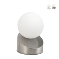 Moderne LED tafellamp nachtkastje bol van mondgeblazen glas Gravity Aanbieding