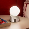 Moderne LED tafellamp nachtkastje bol van mondgeblazen glas Gravity Verkoop