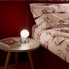 Moderne LED tafellamp nachtkastje bol van mondgeblazen glas Gravity Korting