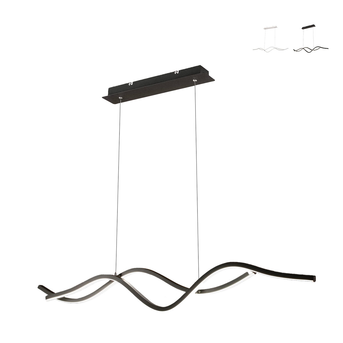 Moderne LED hanglamp met golvend ontwerp Sinuo Aanbieding