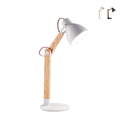 Moderne tafellamp bureau in hout Scandinavisch design Sveva-T Aanbieding