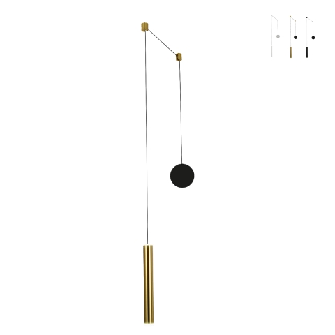Moderne metalen LED-hanglamp met cilindrische diffuser Prado-D Aanbieding
