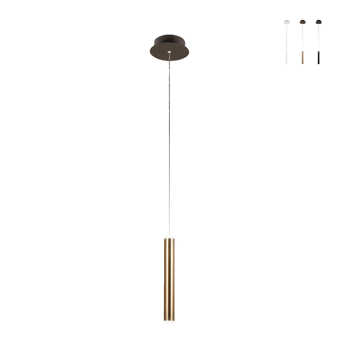 Moderne LED hanglamp met cilindrische diffuser Prado-C Aanbieding
