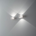 Moderne buitenwandlamp voor tuin in cilindervorm van aluminium en glas Lao Verkoop