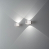 Moderne buitenwandlamp voor tuin in cilindervorm van aluminium en glas Lao Verkoop