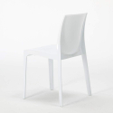 Vierkante salontafel zwart 70x70 cm met stalen onderstel en 2 gekleurde stoelen Ice Mojito 
