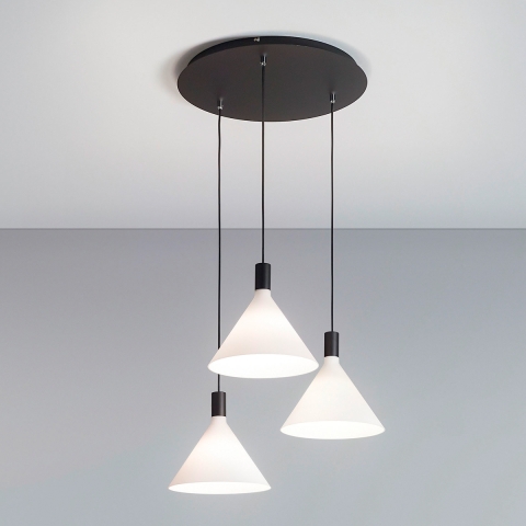 Hanglamp voor woonkamer met 3 lichten in klassieke stijl Vincent-CS Aanbieding