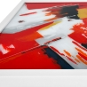 Modern abstract schilderij 64x64cm op plexiglas met witte lijst Tyvek Aanbod