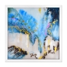 Abstract schilderij op plexiglas 64x64cm modern schilderij met witte lijst Lazur Aanbod