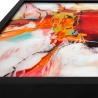 Moderne abstracte schilderij 64x64cm op plexiglas met zwarte lijst Tzarb Korting
