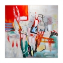 Abstract schilderij op doek 100x100cm modern meerkleurig Prynk Aanbod