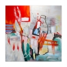 Abstract schilderij op doek 100x100cm modern meerkleurig Prynk Aanbod