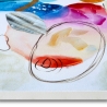 Modern abstract geometrisch schilderij 120x80cm, meerkleurig Nadiv Aanbod