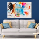 Modern abstract geometrisch schilderij 120x80cm, meerkleurig Nadiv Verkoop