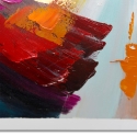 Moderne abstracte schilderij 80x120cm, kleurrijk reliëf Arket Aanbod