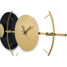 Moderne wandklok 81x50cm gouden metaal Tempo Korting