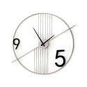 Moderne minimalistische wandklok 65x60cm metaal Rondo Aanbieding