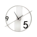 Moderne minimalistische wandklok 65x60cm metaal Rondo Aanbieding