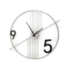 Moderne minimalistische wandklok 65x60cm metaal Rondo Aanbieding
