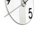 Moderne minimalistische wandklok 65x60cm metaal Rondo Aanbod