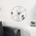 Moderne minimalistische wandklok 65x60cm metaal Rondo Verkoop