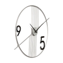 Moderne minimalistische wandklok 65x60cm metaal Rondo Korting